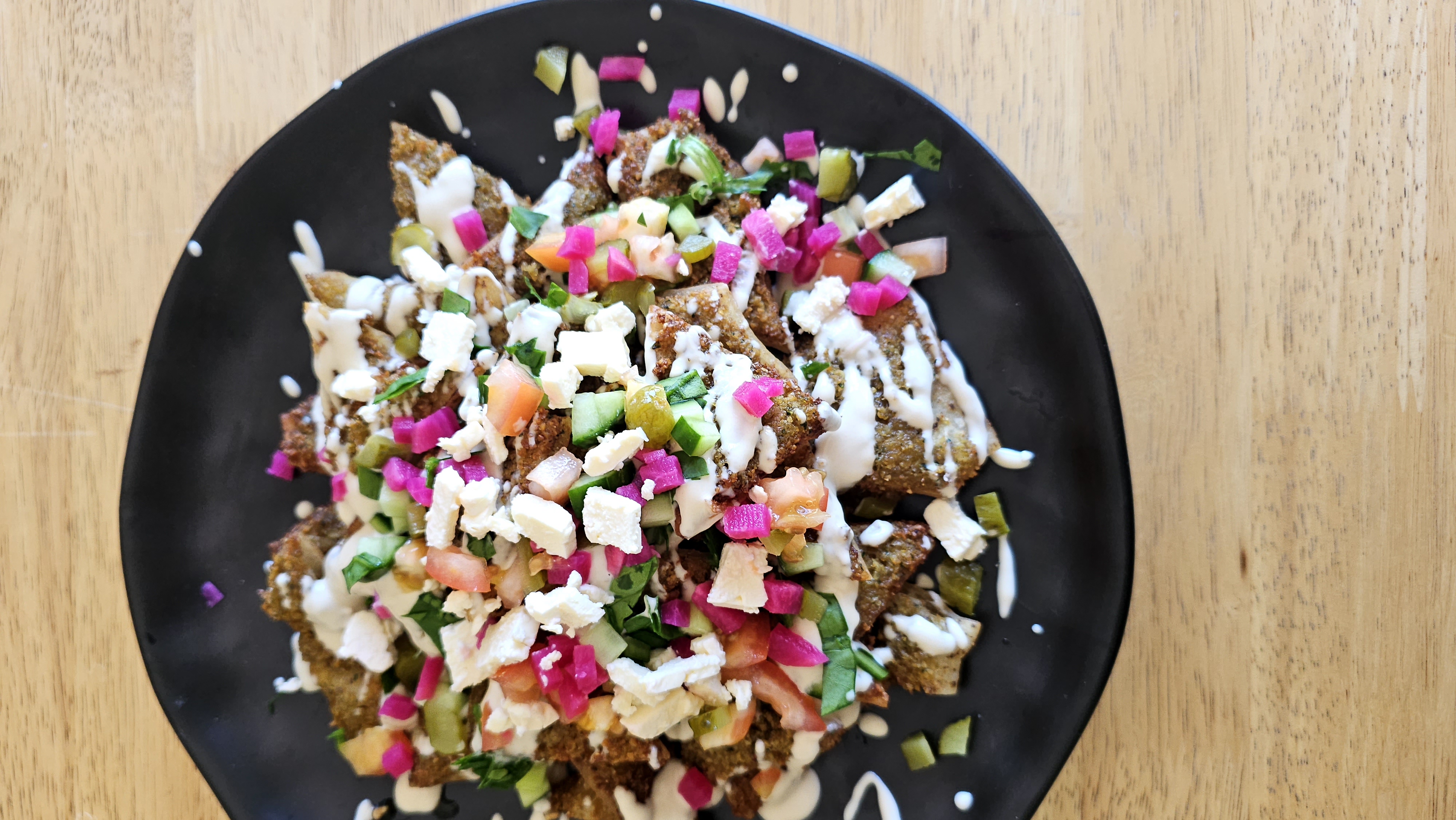 Freshly prepared meal at Cafe 1947